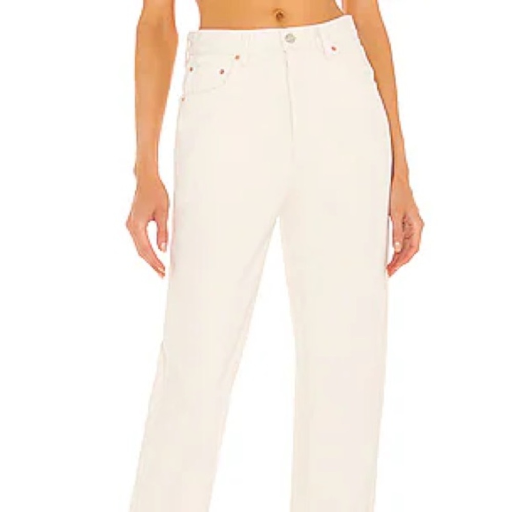 GRLFRND Amanda Loose Mid Rise Cream 25